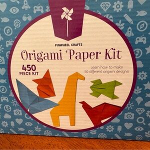Origami Paper Kit - 450 Pieces - Blue, Orange, Green